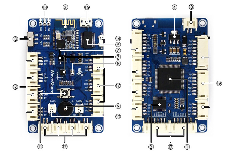 kitibot轮式智能机器人学习板套餐 arduino mega2560