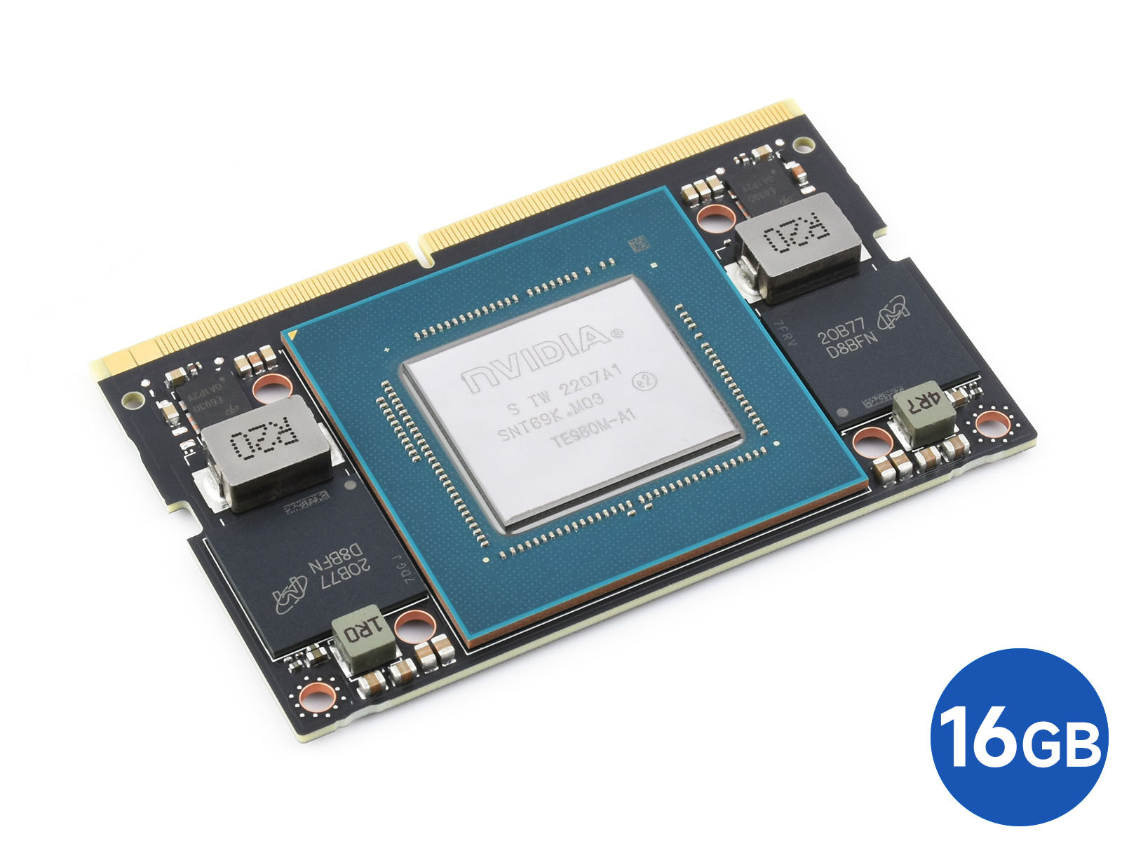 英伟达 NVIDIA Jetson Orin NX AI人工智能开发板 系统级模块(SoM)  16GB显存 Nano般大小