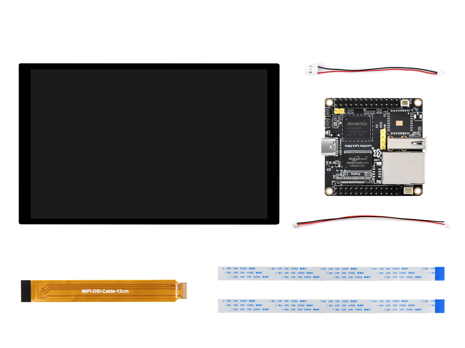 Luckfox Lyra Ultra 幸狐 RK3506B 芯片 微型 Linux 开发板  8G eMMC  集成三核 Arm Cortex-A7 与 Arm Cortex-M0 处理器 屏幕套餐 A