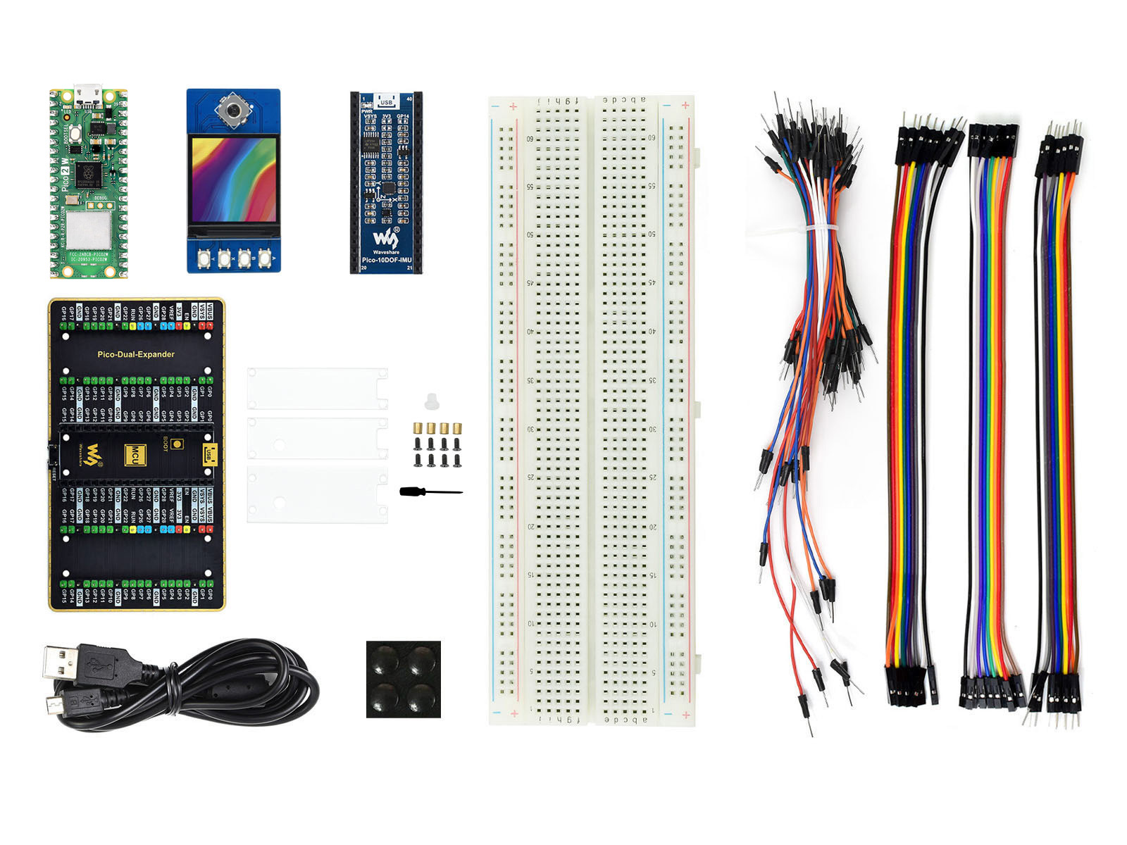 树莓派Raspberry Pi Pico 2 W微控制器开发板评估套餐 基于树莓派RP2350双核、双架构处理器