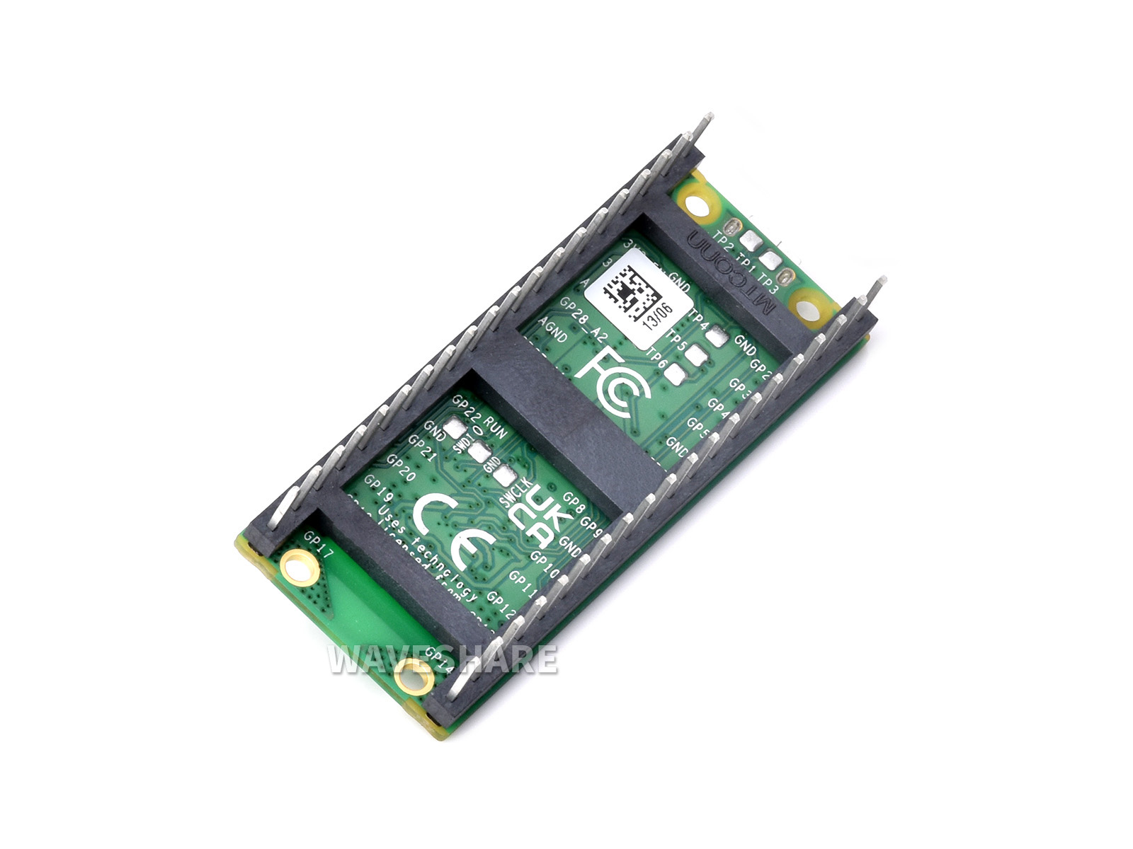 Raspberry Pi Pico Wh 树莓派pico Wifi版本 微控制器开发板带黑色排针 基于官方rp2040双核处理器 7739