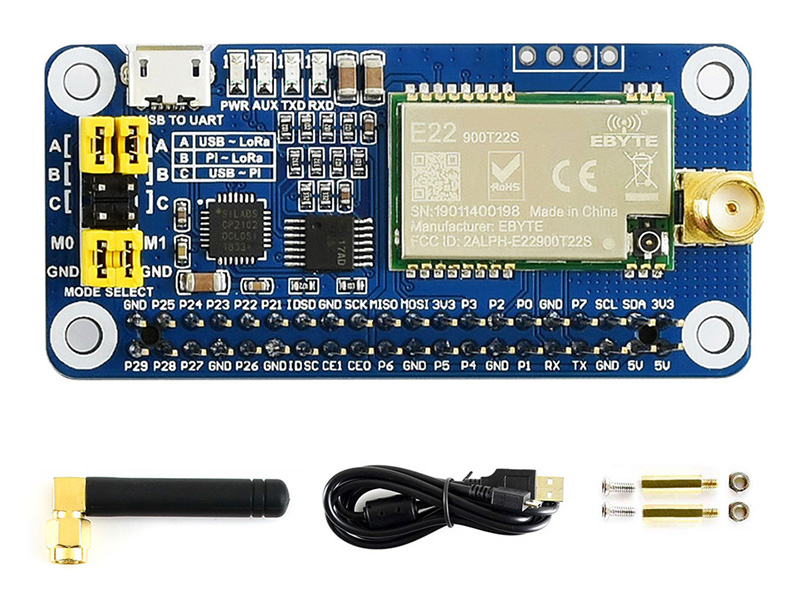 SX1262 915M LoRa HAT | SX1262 Lora 915M频段