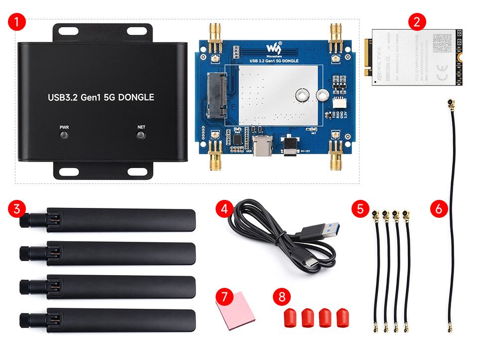 RM520N-GL 5G DONGLE 配置