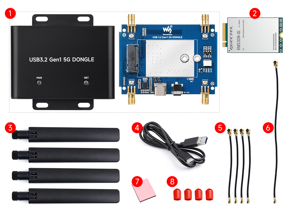 RM530N-GL 5G DONGLE 配置