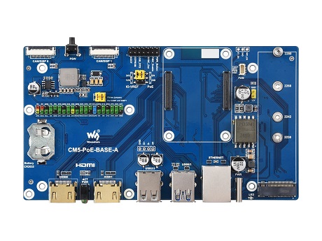 树莓派 CM5 PoE 扩展板外形尺寸