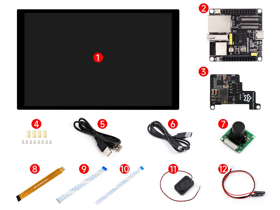 微雪 ESP32-S3 微控制器 Wi-Fi 开发板配置清单