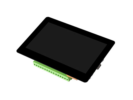ESP32-S3 4.3 英寸电容触控屏开发板俯视图，黑屏状态