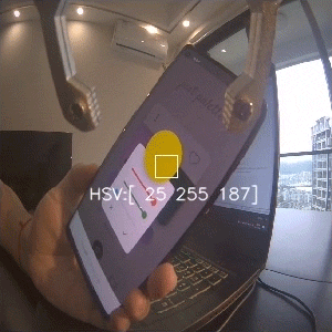 JETANK AI Kit AI 智能履带机颜色指定追踪效果动图