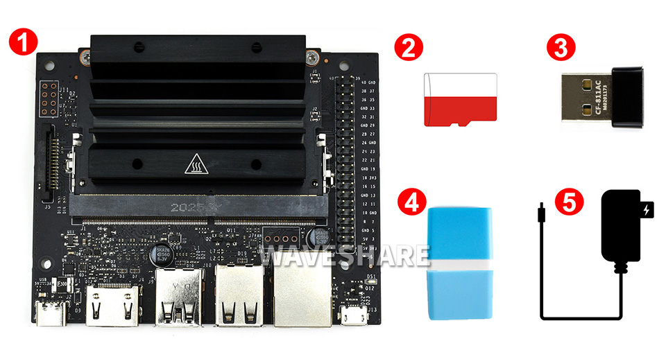 英伟达 NVIDIA Jetson Nano Developer Kit 简化版本接口说明