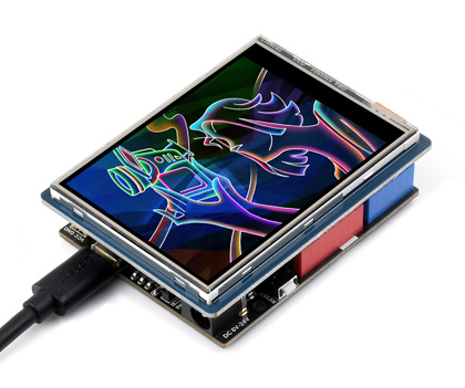 Arduino R7FA4 PLUS A 开发板2.8 英寸触摸屏