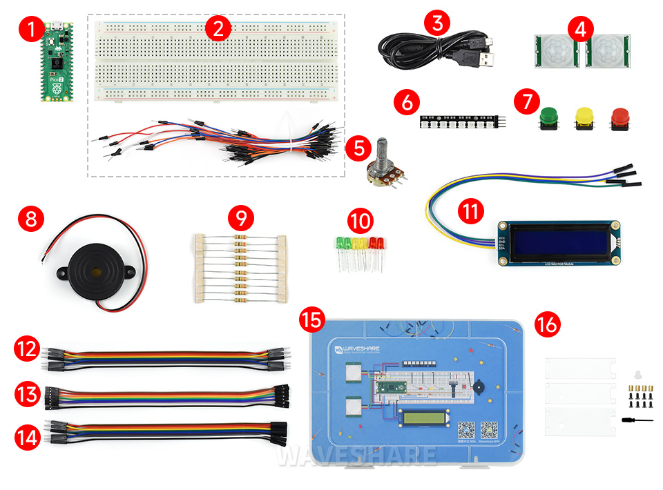 Raspberry Pi Pico新型微控制器迷你开发板配置清单