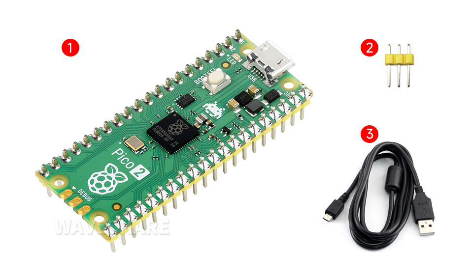 Raspberry Pi Pico新型微控制器迷你开发板配置清单