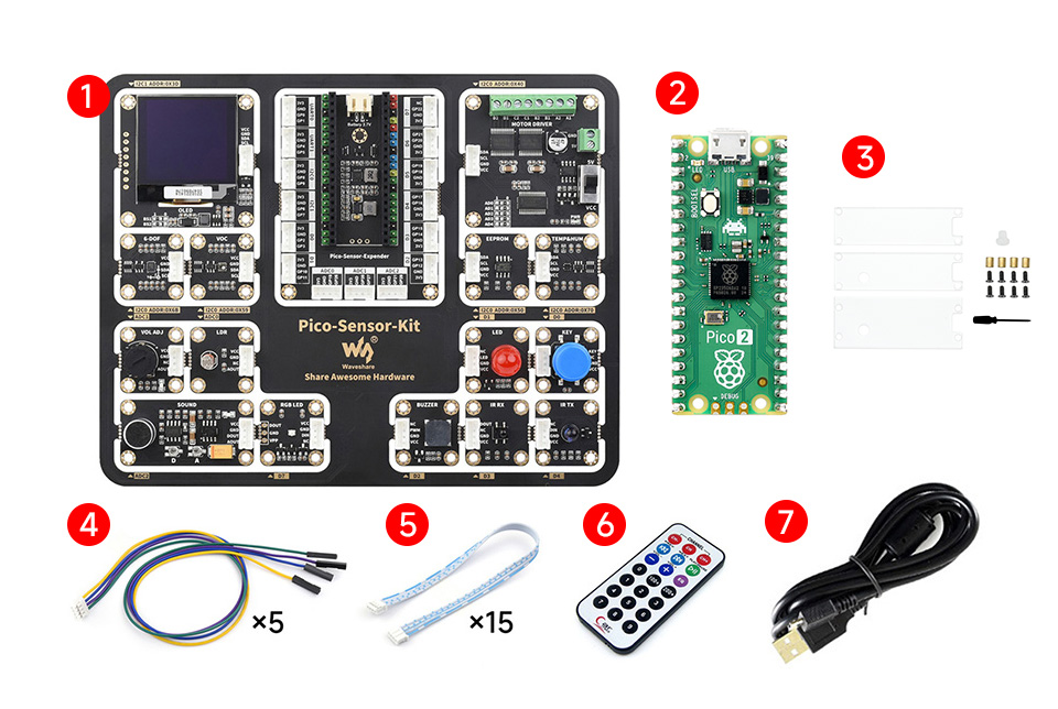 Raspberry Pi Pico新型微控制器迷你开发板配置清单