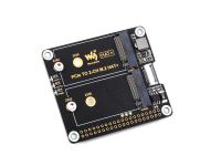 PCIe转双通道M.2转接板适用树莓派5 兼容2230/2242尺寸NVMe硬盘更快读写速度