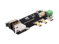 Micro HDMI转HDMI多功能转接板兼容树莓派5/4B 两种供电方式连接更加方便 支持双4K输出