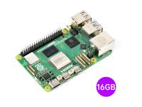 Raspberry Pi 5 16GB 树莓派5代 BCM2712处理器 2.4GHz四核64位Arm Cortex-A76 采用Raspberry Pi自主研发的I/O控制芯片RP1